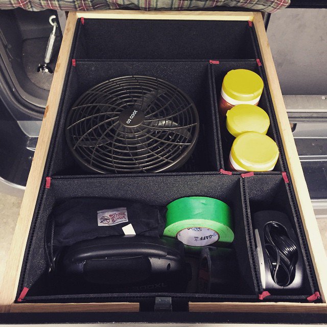 My <a href="/TrekPak/">TrekPak</a> dividers in the storage drawers in my truck. I do love them.