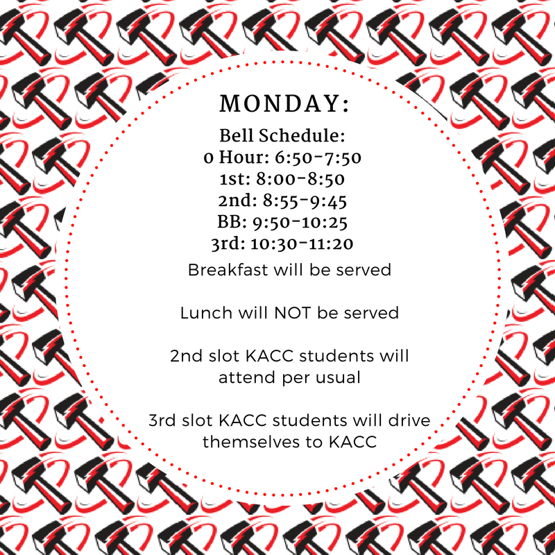 bbchs307's tweet photo. New and updated information: ‼️

Due to the extreme temperatures and heat advisory, BBCHS will be dismissing school at 11:20am on Monday, August 27 and Tuesday, August 28. Schedules and programs will function according to the following information listed below! https://t.co/gngw26vQux