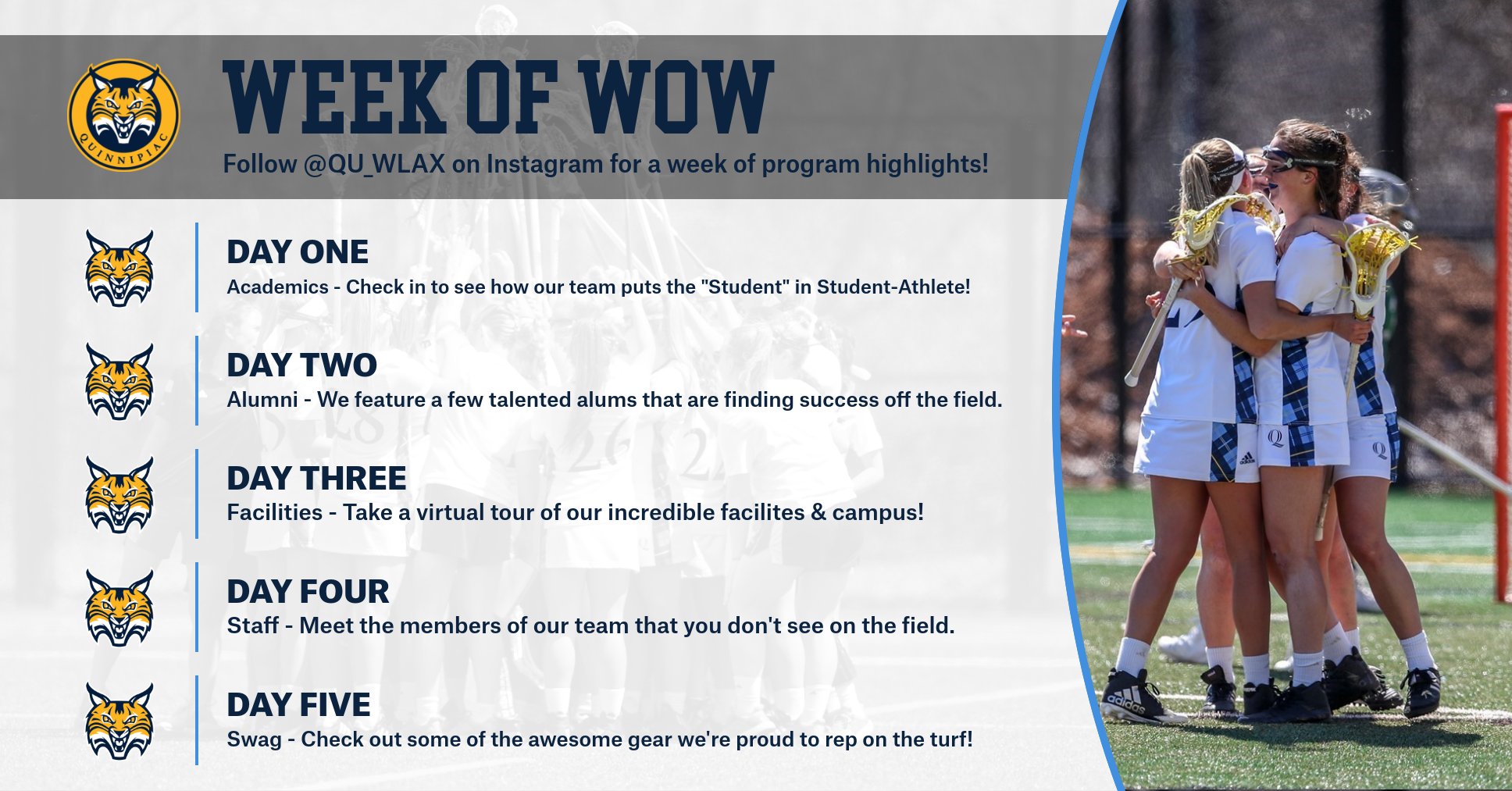 Quinnipiac Women’s Lacrosse on Twitter "Join us on Instagram tomorrow