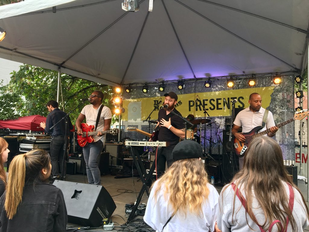 <a href="/nokindofrider/">No Kind Of Rider</a> crushed it #INTHELOT. Roseblood, @kmfizzy’s new band, is up next!! Tix are still available! Come catch the vibes. #MusicfestNW #DrMartens