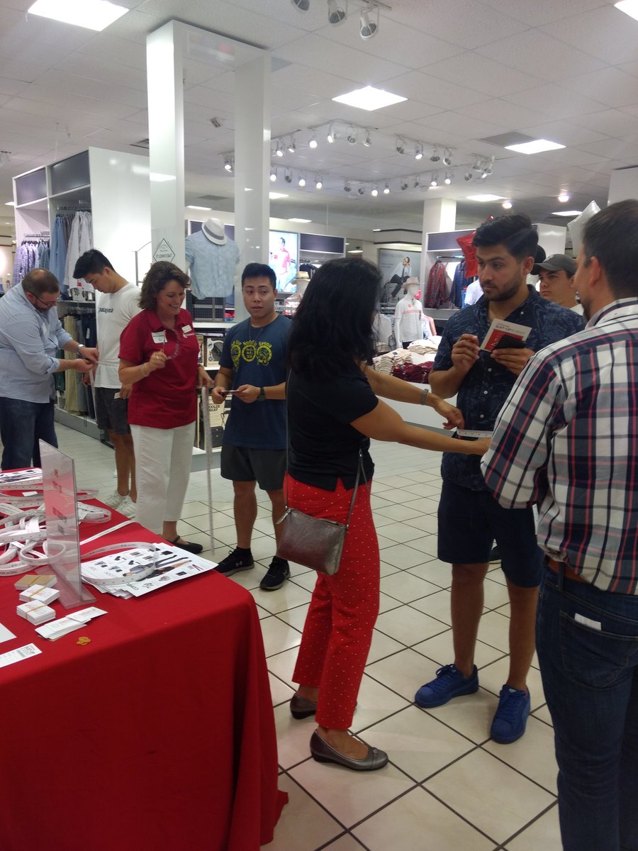 We have awesome volunteers here to help you figure out what size you need! Come to the JCPenney in Moore until 9:30 pm. #ousuitup
