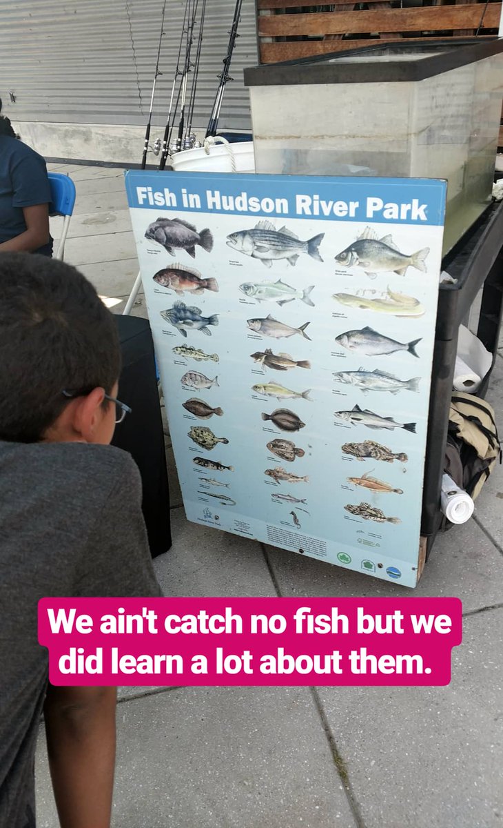 OnicaCupido's tweet image. Learning how to fish with #BigCityFishing at @HudsonRiverPark We didn&apos;t catch any fishes but we still learned alot. #tmfblog