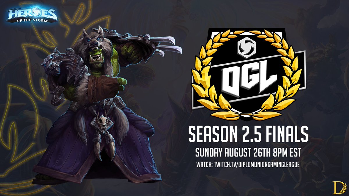 diploggaming's tweet photo. Join us tonight as Season 2.5 of HoTS DGL ends and we crown one of our skilled and battle-hardened top 10 DGLers with the $100 dollar cash prize!
Who will be the last man standing at the end of the night?
https://t.co/xeKP4cyNsS https://t.co/Z5i1bBLVQF