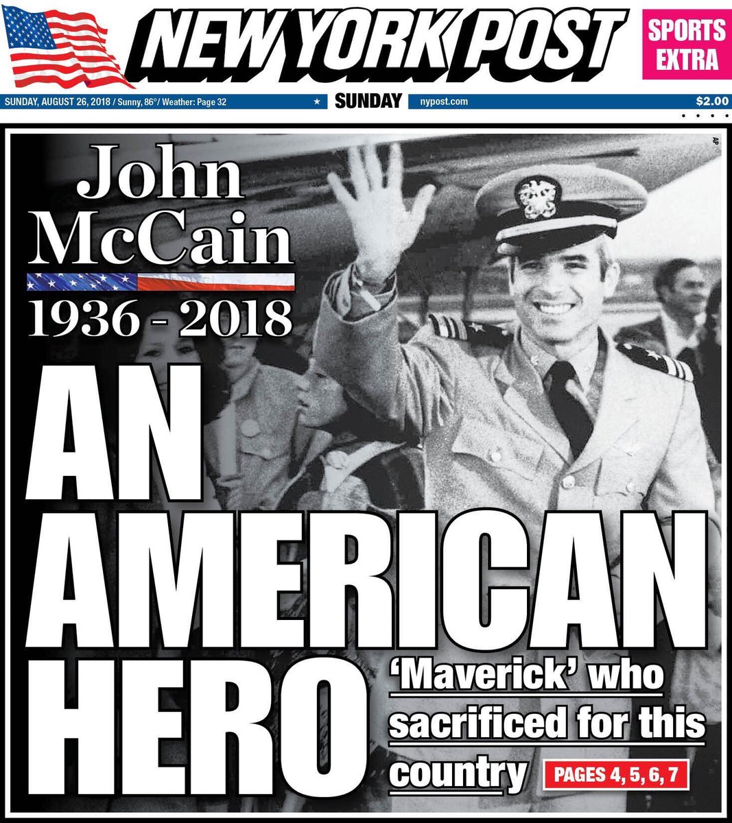 BillyBaldwin's tweet photo. Barack Obama and George W. Bush to eulogize John McCain... Trump not invited.

From beyond the grave McCain makes his final bipartisan statement. https://t.co/MXHW7NbDrf