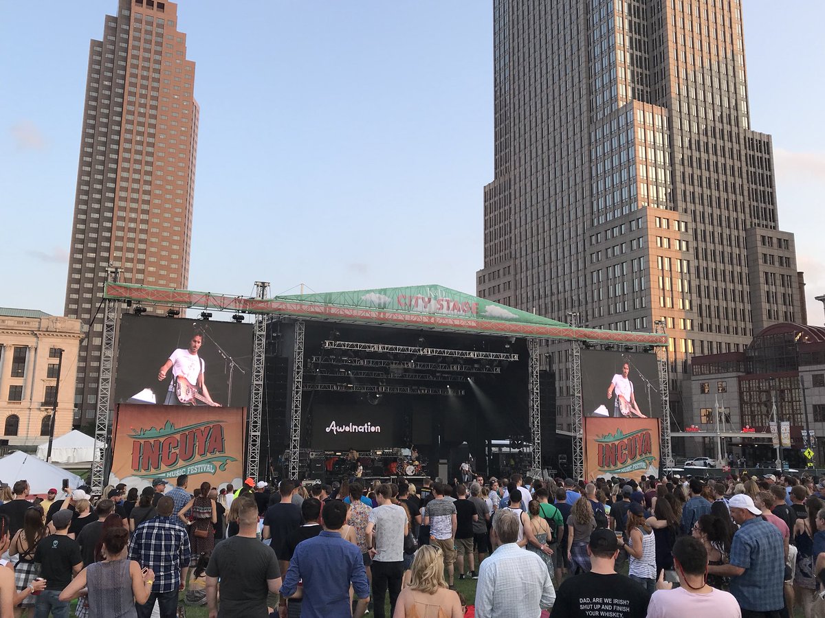 haydenestafford's tweet photo. A great weekend at the inaugural #InCuya music festival.  Thank you @InCuyaFestival for bringing great music to Cleveland.  Loved seeing my favorite high school band @neworder as well as @awolnation and @theavettbros and many others with @Emmcall3. https://t.co/7Nuf7ODjXQ