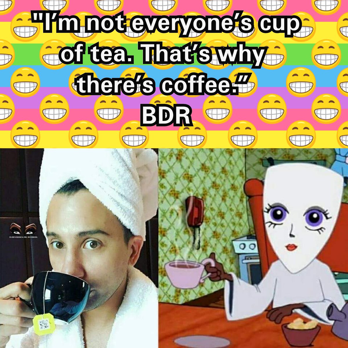 biancadelriobr's tweet photo. Free refills ☕☕☕☕
#Biancadelrio
#dragroyalty #comedian #royhaylock #dragqueen #DragRace https://t.co/kHxqyPBTXW