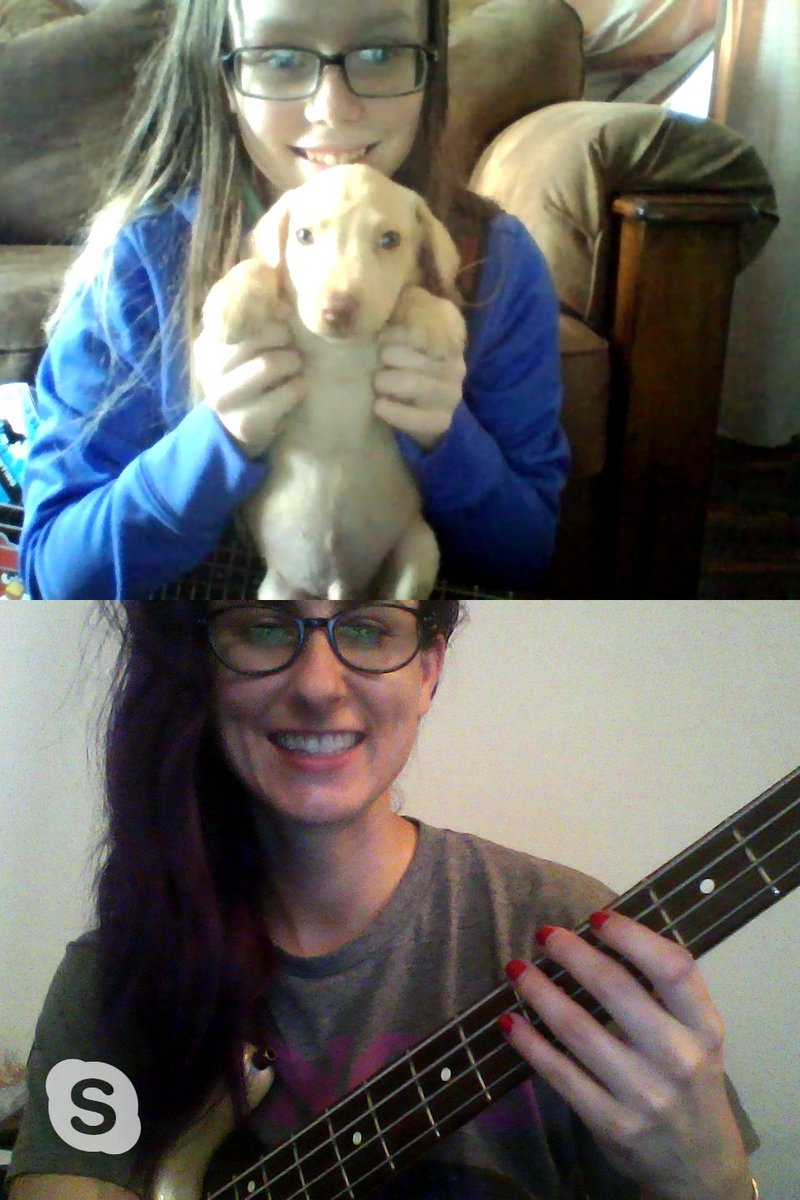 ItsNikkiStevens's tweet photo. #nationaldogday take Skype lessons with me and we'll geek out on our pets 👍 #guitarlessons #skypelessons #fender https://t.co/BxJxmikhAi