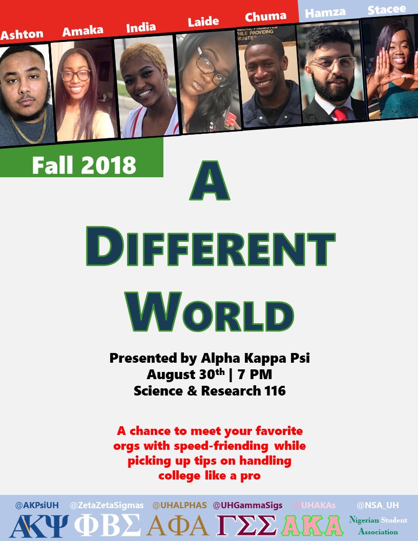 akpsiuh's tweet photo. After the first two weeks of class, take some time off to learn how to exactly manage the 18 credit hours you're taking 📚#ADifferentWorld

#UH19 #UH20 #UH21 #UH22 https://t.co/izt4ZgQg0R