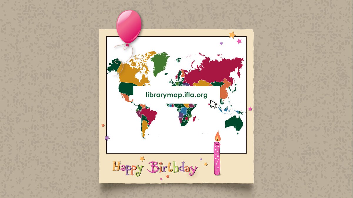 iflawlic's tweet image. Library Map of the World turns 1! Happy Birthday! #WorldLibraryMap #StoriesThatMatter librarymap.ifla.org