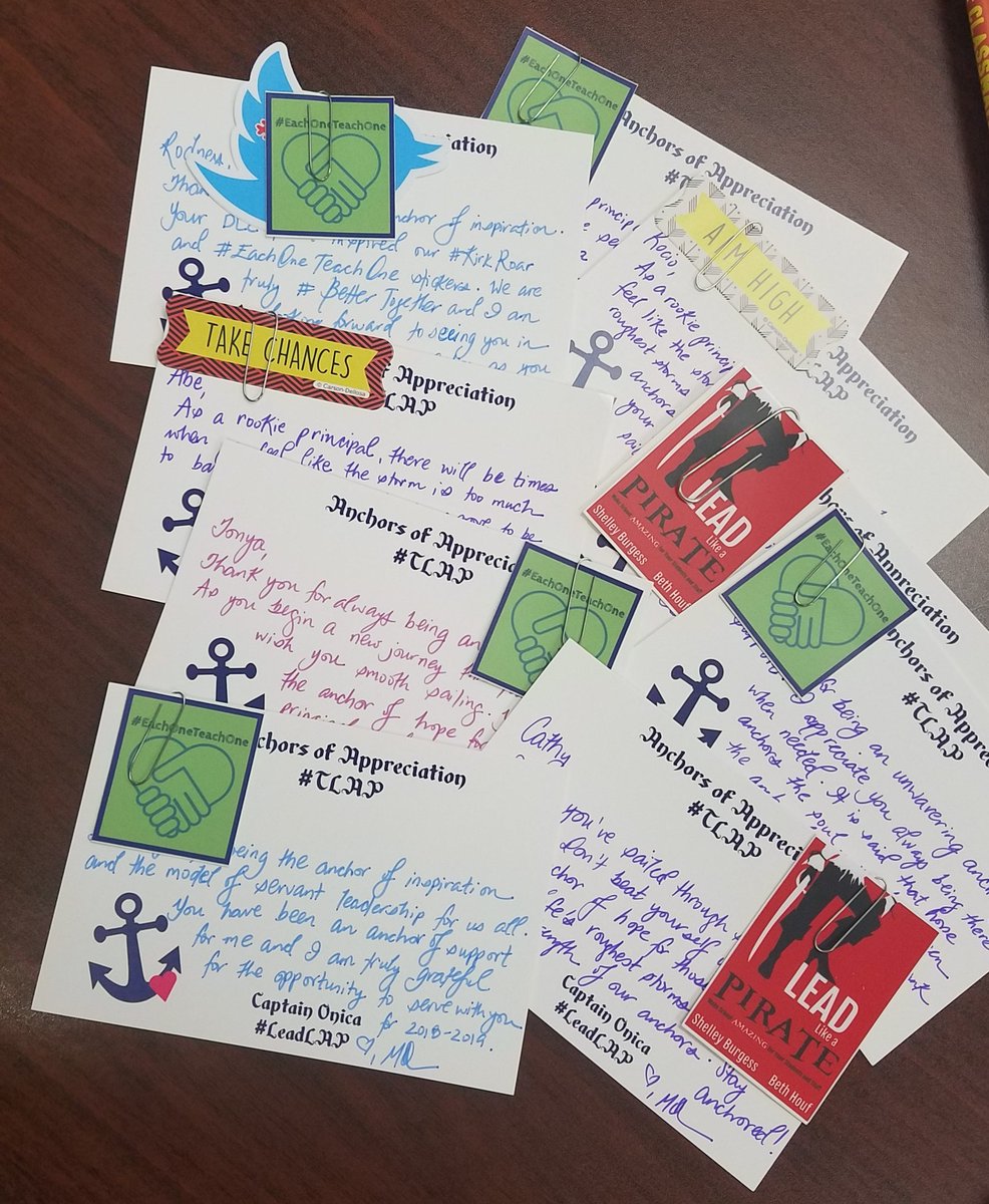 O_L_Mayers's tweet photo. While you can sail through the school year solo it's so much better when you have a @CFISDprin crew to go through the voyage with you... because we are #BetterTogether never forget to show #AnchorsofAppreciation for those who will support you when the seas get rough. https://t.co/6a4eO710EM
