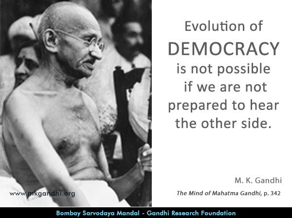 Mahatma Gandhi On Twitter Thought For The Day Democracy Mahatmagandhi Quote Democracy Quotes Quoteoftheday Quotestoliveby Quotesforlife Quotesaboutlife Quotation Gandhi Gandhiquotes Mkgandhi Gandhiji Ghandi Evolution Https T Co