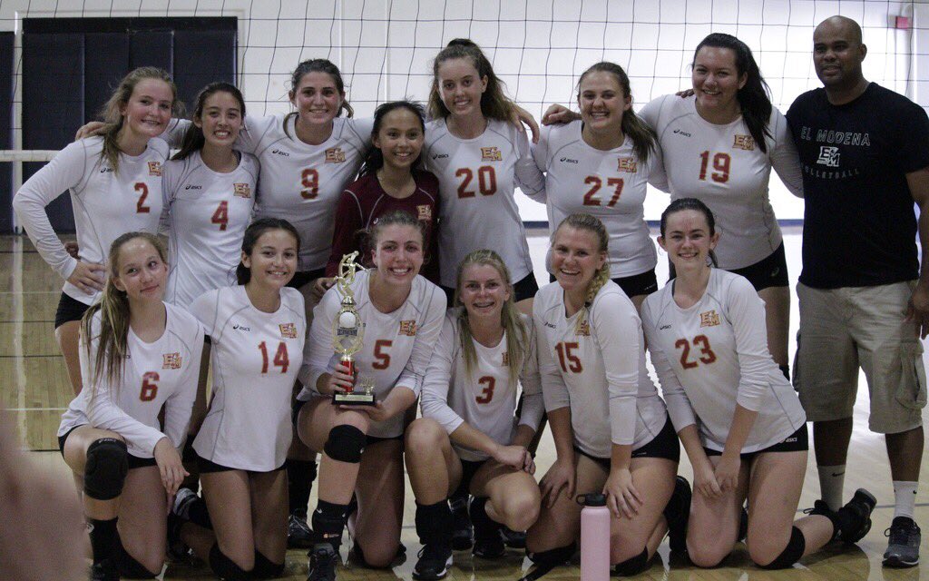 elmovolleyball's tweet photo. Had a great tournament this weekend!!! We took copper division champions!! Bringing home a trophy!! 🏆❤️💛🏐 @ElModenaHS https://t.co/K6jM7NYz00