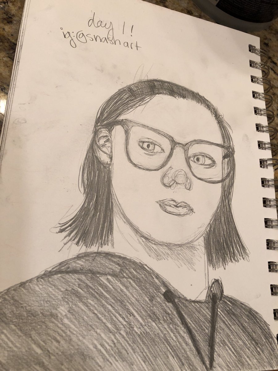 EdoesArt's tweet photo. Inspired by my super cool art friend (snashart on insta) to do the #100facesproject so I thought it make sense to do her for day 1! (Reference photo included - minus the sushi) https://t.co/YhJWmqOwIq