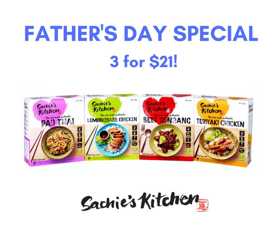 Father’s Day special when you order through the kitchen - email us at admin@sachieskitchen.com ! A good way to try the flavours you haven’t made yet!