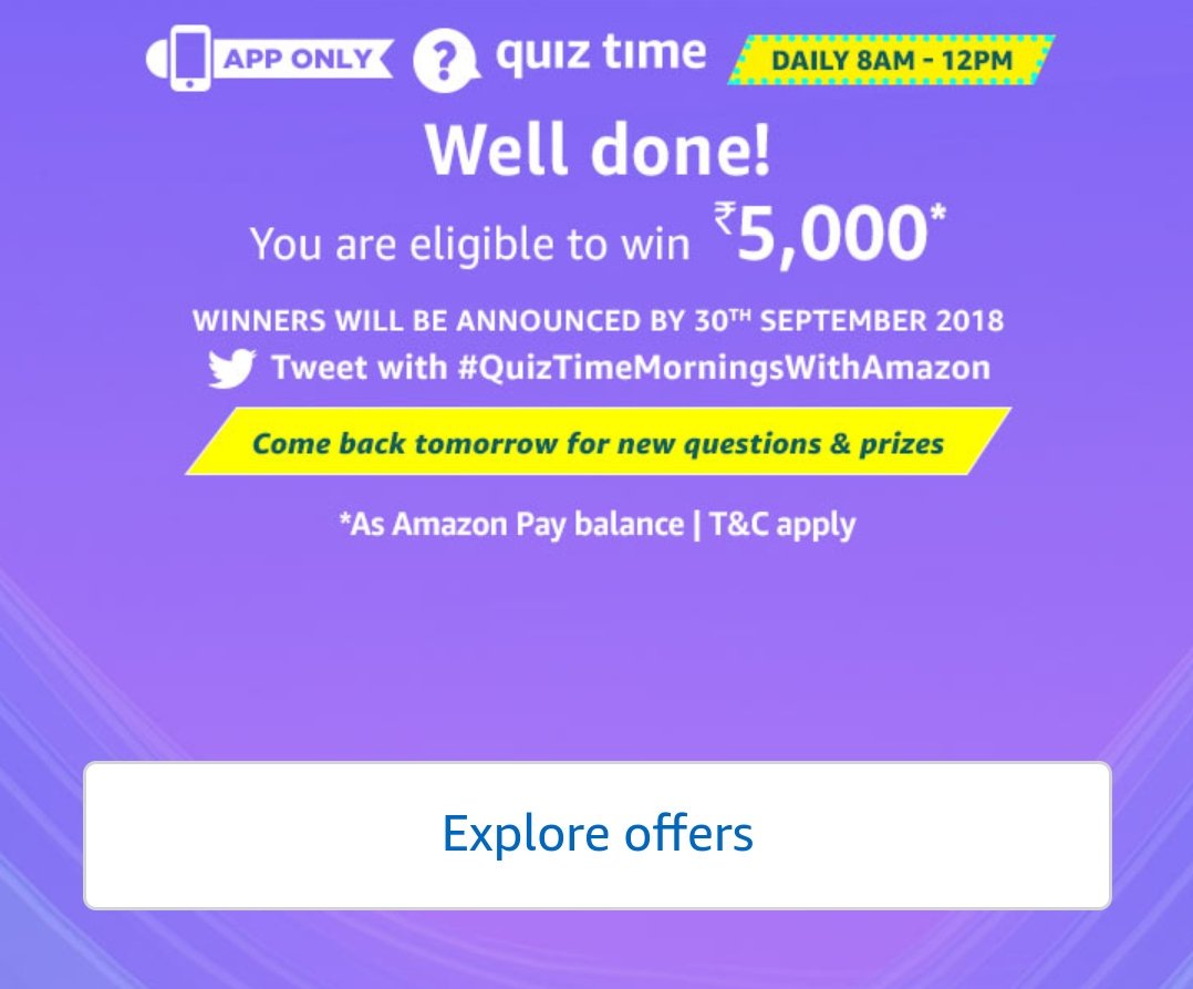 findiamjustin's tweet photo. #Quiztimemorningswithamazon finished https://t.co/vcdMoiFHED