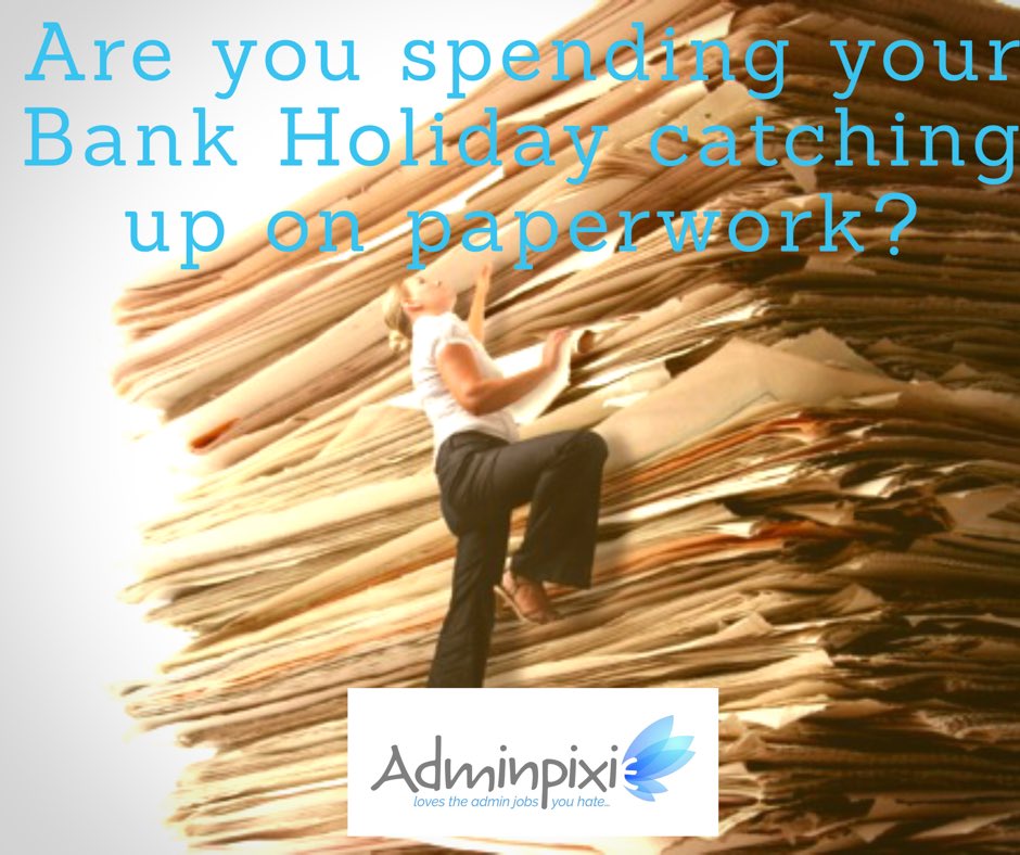 admin_pixie's tweet image. Don’t waste another bank holiday catching up on paperwork! Outsource your admin today and get your quality time back! 

You can outsource from as little as one hour. Contact AdminPixie on 07545 122182 or email info@adminpixie.co.uk
 #adminsos #businesssupport