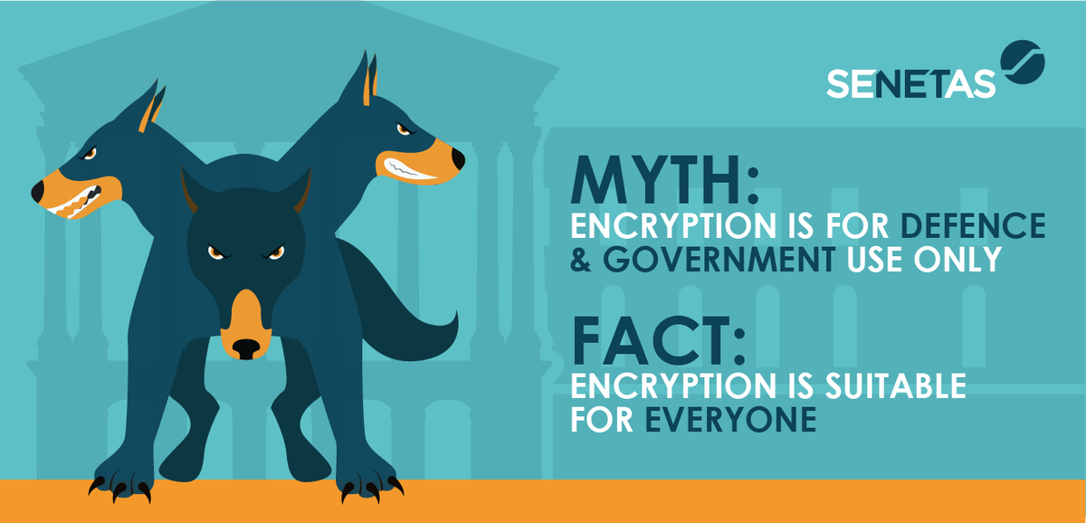 Senetas's tweet image. Dispelling the myths No.2 Hardware encryption is only for the military. Not true! Senetas CN Series #encryptors are used by a range of commercial organisations; from cloud &amp;amp; #DataCentre service providers to #banking, #software &amp;amp; #engineering companies ow.ly/s0tP30lwm9u