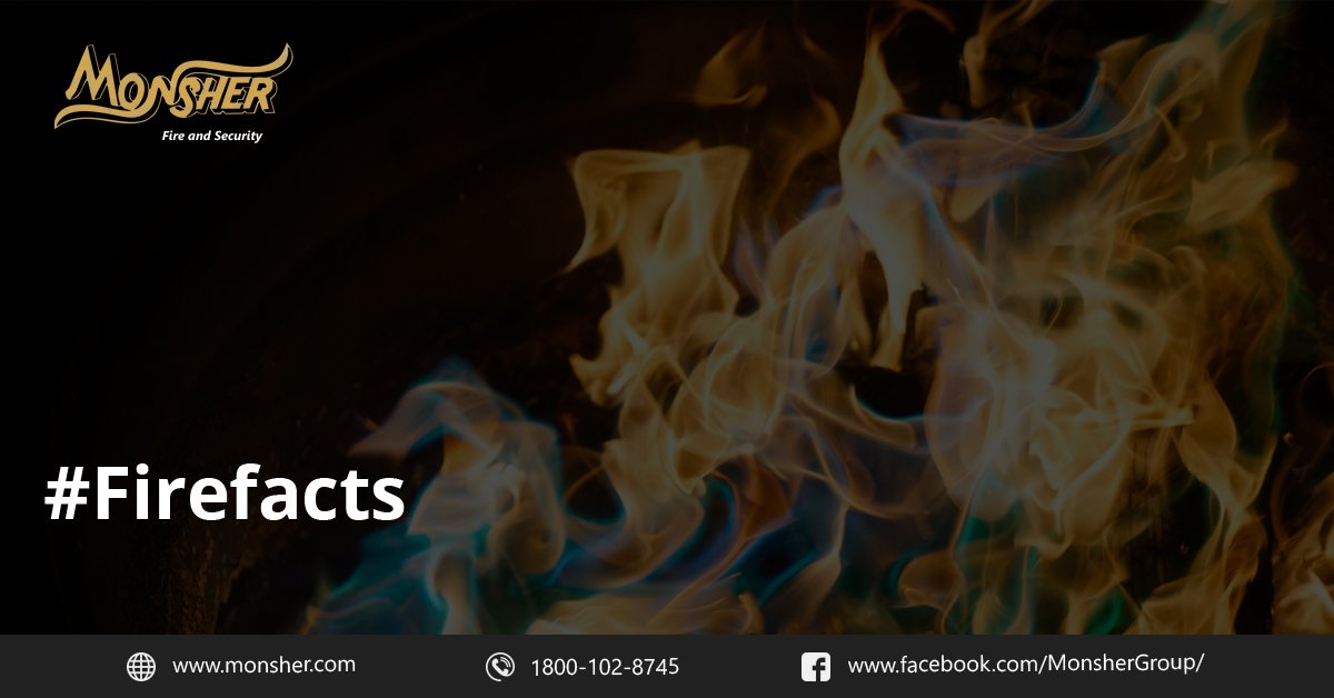 MonsherGroup's tweet image. Oxygen supply influences the color of the flame. A low-oxygen fire contains lots of uncombusted fuel particles and will give off a yellow glow. A high-oxygen fire burns blue.
#FireFacts #Safety #FireUpdates #MonsherSafety