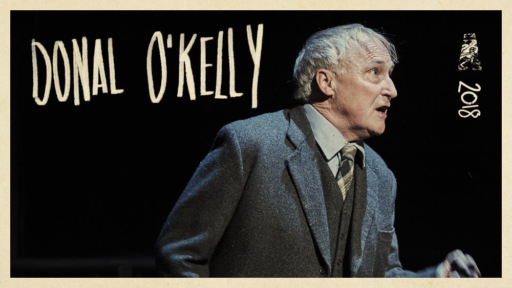 AbbeyTheatre's tweet photo. Donal O'Kelly - currently performing in #JimmysHall on the Abbey Stage in the role of O'Keefe, a bully from the Army Comrades Association. #Final2Weeks https://t.co/jY5xN60hpE