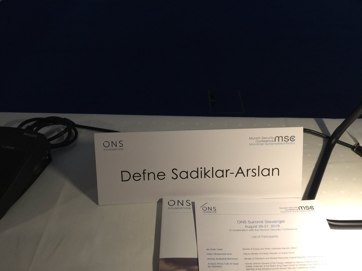 defnesadiklar's tweet photo. Happy to be invited for a private discussion on geopolitics of Energy by #ONS2018 & #MSCenergy @ONS_Stavanger, Norway @AtlanticCouncil https://t.co/CqPOHxp88L