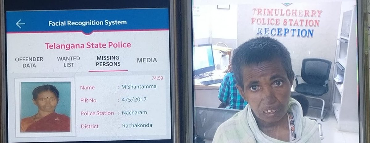 Trimulgherry staff traced a missing complaint of Nacharam PS which was filed on 2017 through Facial Recognition System...