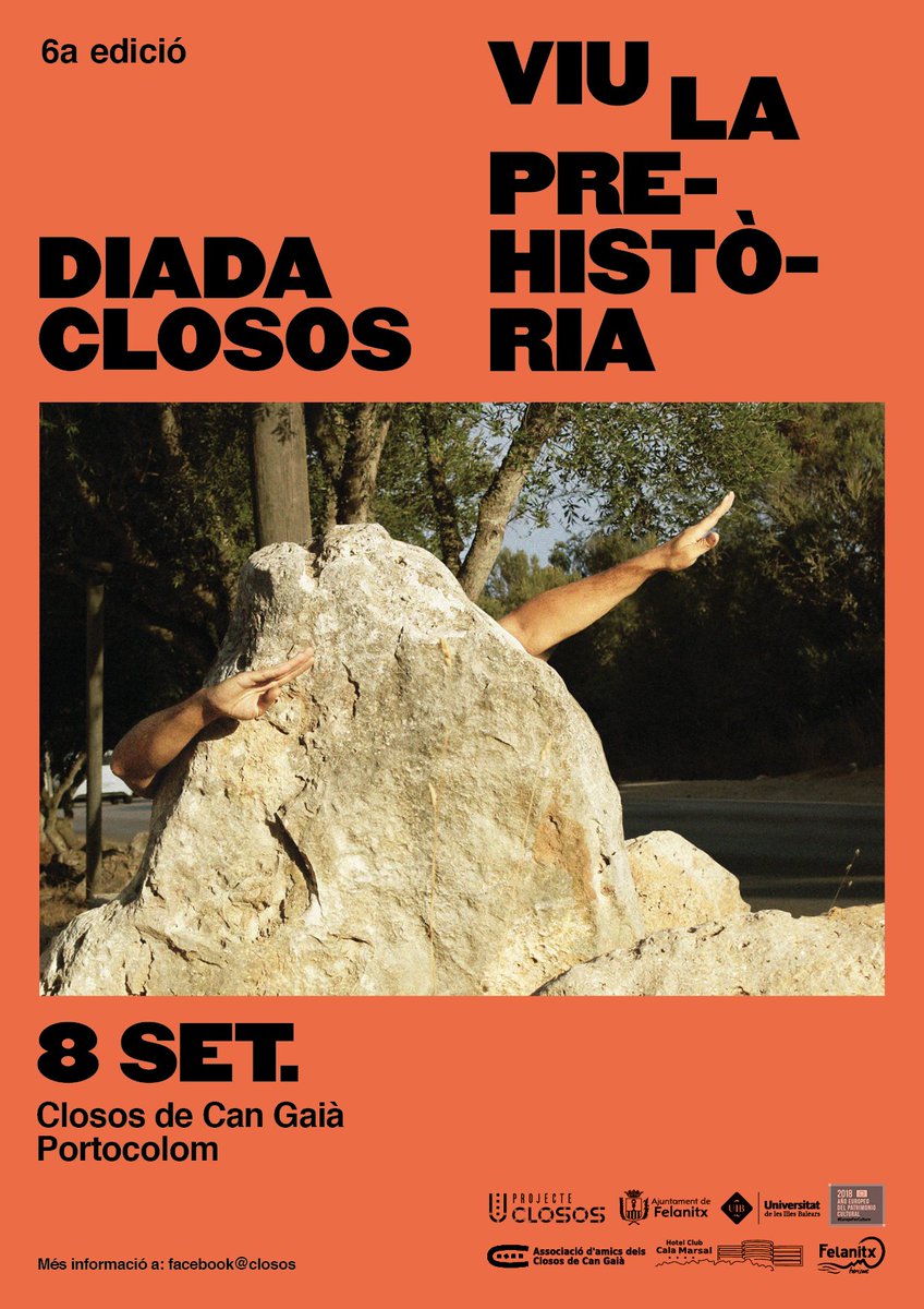 ProjecteClosos's tweet photo. Aquest 8 de setembre torna la Diada Closos Viu la Prehistòria!! Experimenta la prehistòria de forma divertida i en primera persona!  

Este 8 de septiembre vuelve el Festival Closos Vive la Prehistoria!! Experimenta la Prehistoria de forma divertida y en primera persona!

#closos https://t.co/6WfqbdyIQf