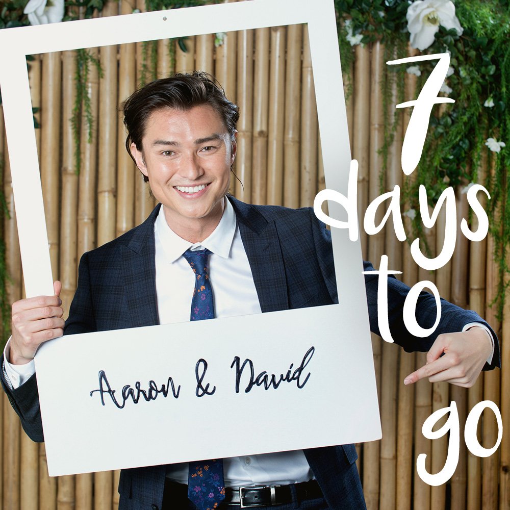 Save the date! Aaron &amp; David are getting married, and you're invited! Don't miss a very special #Neighbours wedding on September 3rd 2018 💒💍