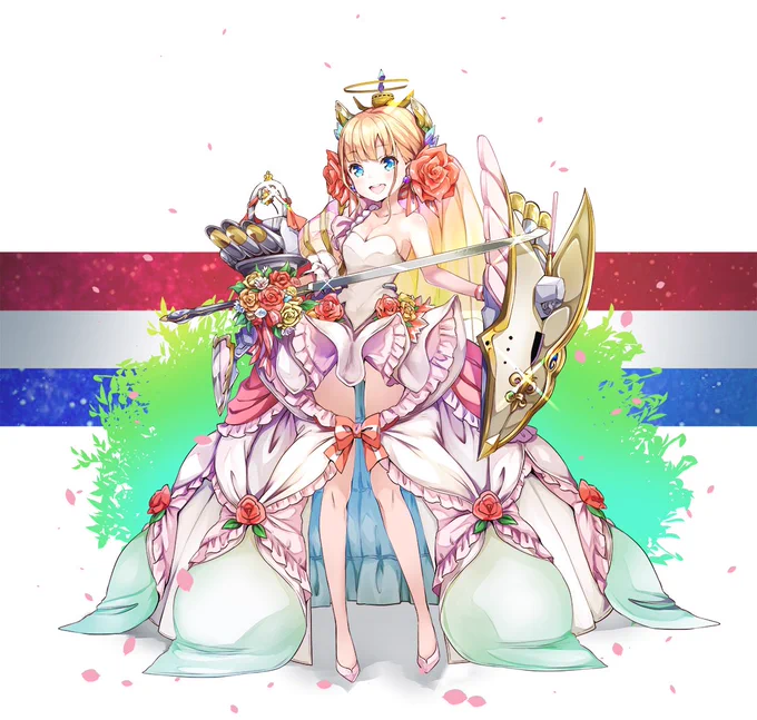 花嫁ル・トリオンファン #アズレンケッコンイラコン #アズールレーン #ウェディングドレス #ル・トリオンファン(アズールレーン) https://t.co/xpZ2cOPlS7 