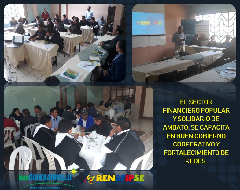 Renafipseec's tweet photo. El sector financiero popular y solidario de la provincia de #Tungurahua #UNICORT, se capacita en #Buen #Gobierno #Cooperativo bajo la coordinación de #bancodesarrollo y #Renafipse https://t.co/VcOOanXStt