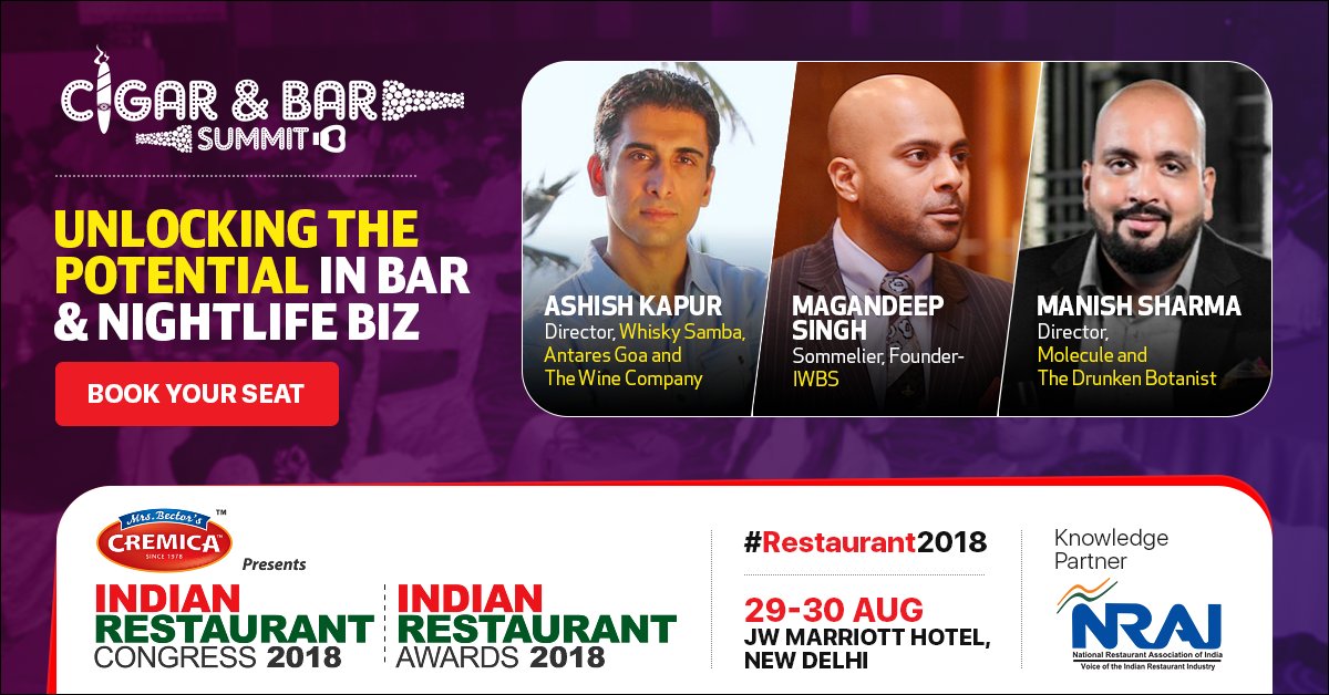 Experts will be unlocking new business opportunities and the next big bar and Lounge trends in the market at #IRC2018. Book your seats at bit.ly/2mXzoj8.
#Restaurant2018 #GlobalExperts #BusinessExpansion #FoodBusiness