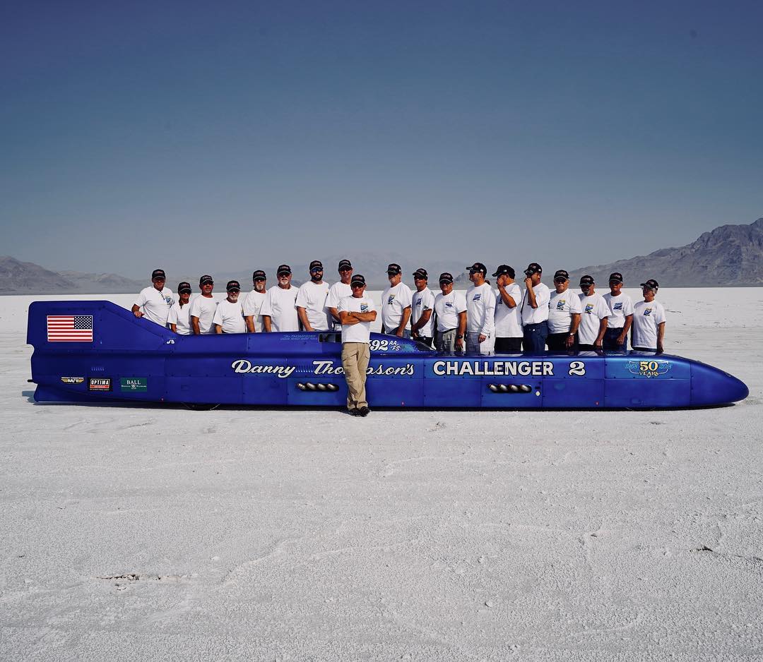 Live Life To The Fullest
"8 yrs of hard work culminated in a 450.909mph return run. Averaged with yesterday's speed of 446.605mph, we achieved a new 2-way AA/FS record of 448.757mph, enough to make us the world's fastest piston powered record holder." - Ball explorer <a href="/thompsonlsr/">Danny Thompson</a>