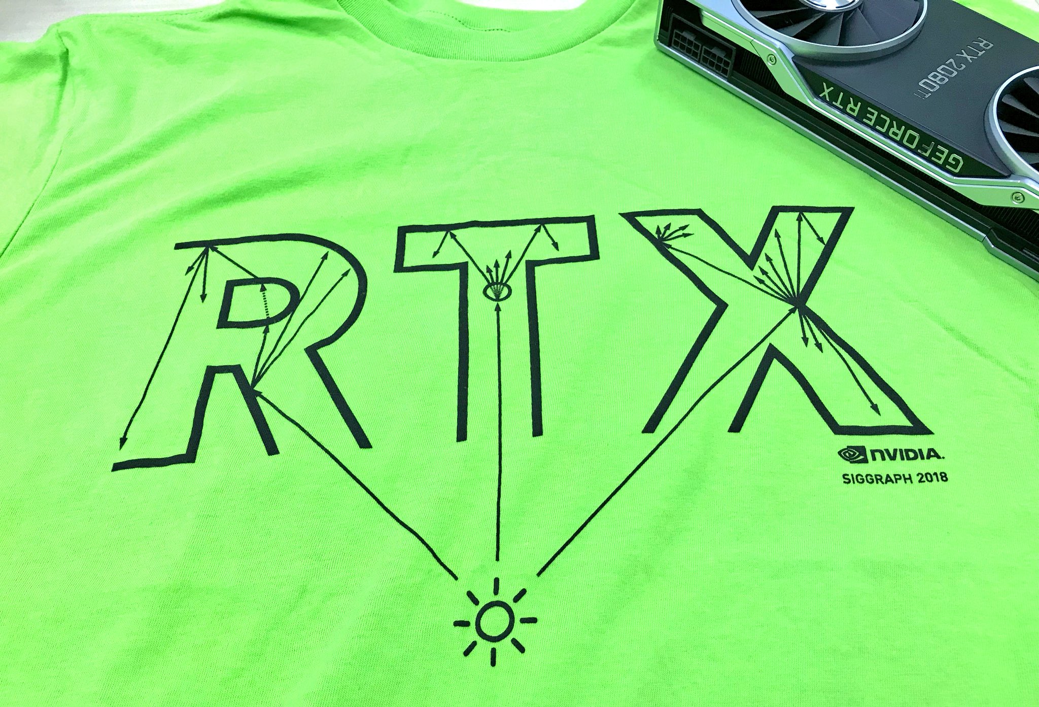 Nvidia Geforce Jp Siggraph 18に参加した社員より Rtx Tシャツ を頂きました