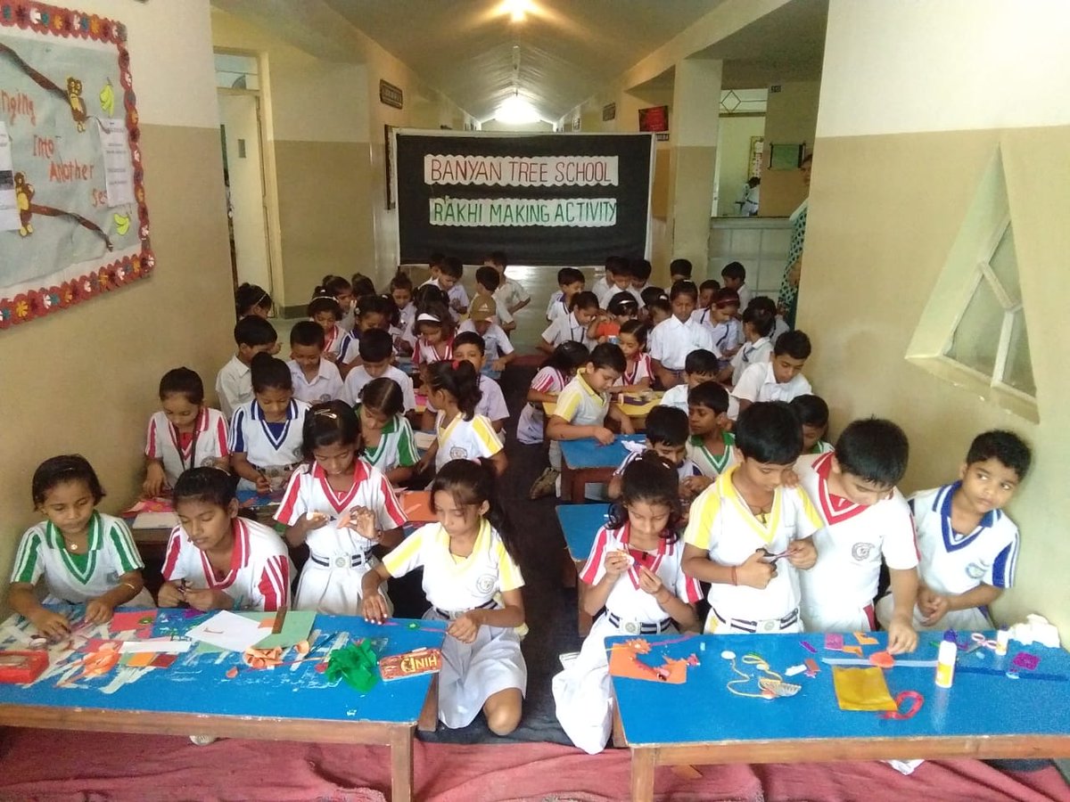 BanyanTSchool's tweet photo. #MyBTS To commemorate the festival of #RakshaBandhan ,a Rakhi making activity was organized for the students of classes Nursery to IV on 25th August @BanyanTSchool Jagdishpur.
#schools #RakshaBandhan2018 #HappyRakshaBandhan #BrotherSister #festival https://t.co/2OEYUx32Nc