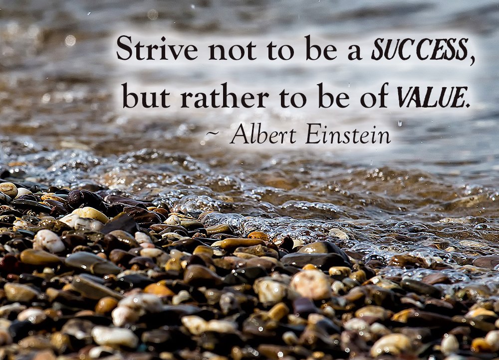 profittweaks's tweet photo. "Strive not to be a SUCCESS, but rather to be of VALUE" ~Albert Einstein #quote #alberteinstein https://t.co/vBFoojVP8V