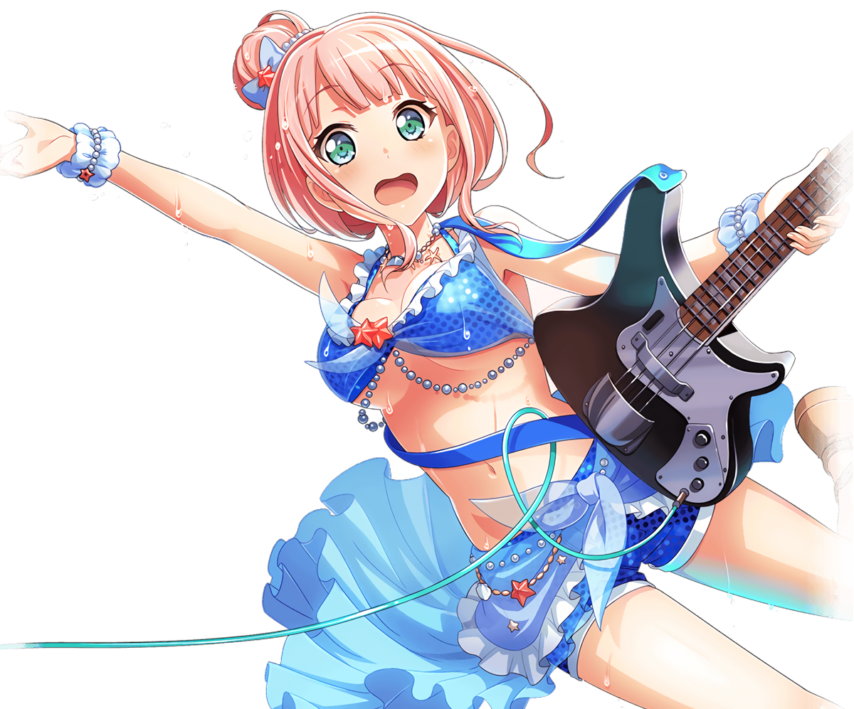 バンドリ ガルパ 高画質画像bot 上原ひまり ３人で水遊び 高画質画像 バンドリ 高画質 透過画像 上原ひまり Afterglow