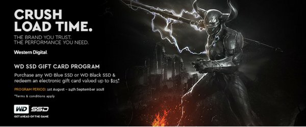 SaveOnITAu's tweet photo. Keep an eye out for Western Digital SSD's!
You can claim up to $25 gift cards up until the 24th September!

WD Website Info Here: https://t.co/u2CX8fvey9
https://t.co/rvVjJ7u4WI https://t.co/H1i9uRdEYf