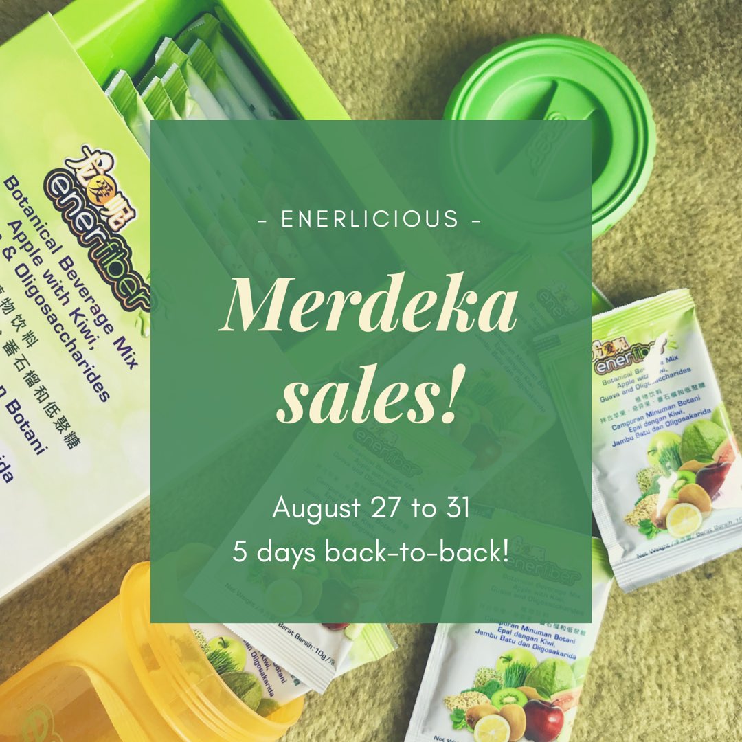 msleonaishere's tweet photo. Merdeka sales is now drop into our store!
From now until August 31, all orders will be apply 31% discounts!
.
Follow us at Insta @ EnerLicious π
.
#EnerFiber #DietaryFiber #DetoxJuice #HealthyEating #HealthyLifestyle #HealthyDiet #HealthyJuice #JuiceForWeightLoss #MerdekaSales https://t.co/FJZPQoJH61