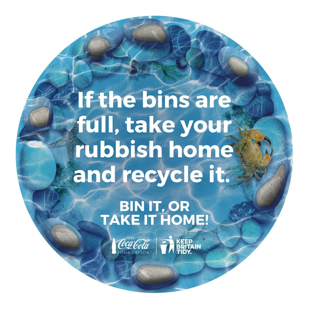 Help us tackle #beachlitter, take your rubbish home and recycle what you can. keepbritaintidy.org/cocacolabeachi… @CocaCola_GB
