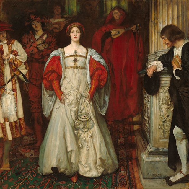 Edwin Austin Abbey, american (1852-1911) - Who Is Sylvia? What Is She, That All the Swains Commend Her? - dated: 1896-1899; reworked 1900 - oil on canvas #edwinaustinabbey #art #painting #artoftheday #paint #instaart #artwork #artist - Courtesy National … ift.tt/2LsPWeB