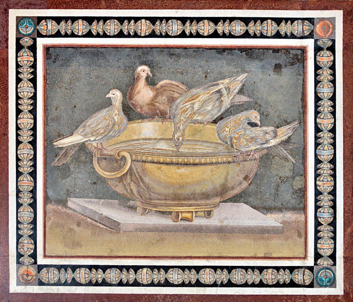 Bronze Bowl With Three Doves-Inspired by Mosaic of the Doves inCapitoline Museum 