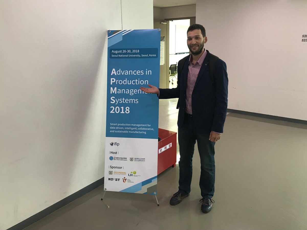 Z_Fact0r's tweet photo. #Z_Fact0r's #Technical partner @EPFL, is at @SNUnow participating at #APMS2018 #conference. Come and check this @EU_H2020 #Project results during the session: Product and asset life cycle #Management in #smart #factories of #industry40 @FoF_EU @EFFRA_Live @EU_Commission https://t.co/4ymk6P643M