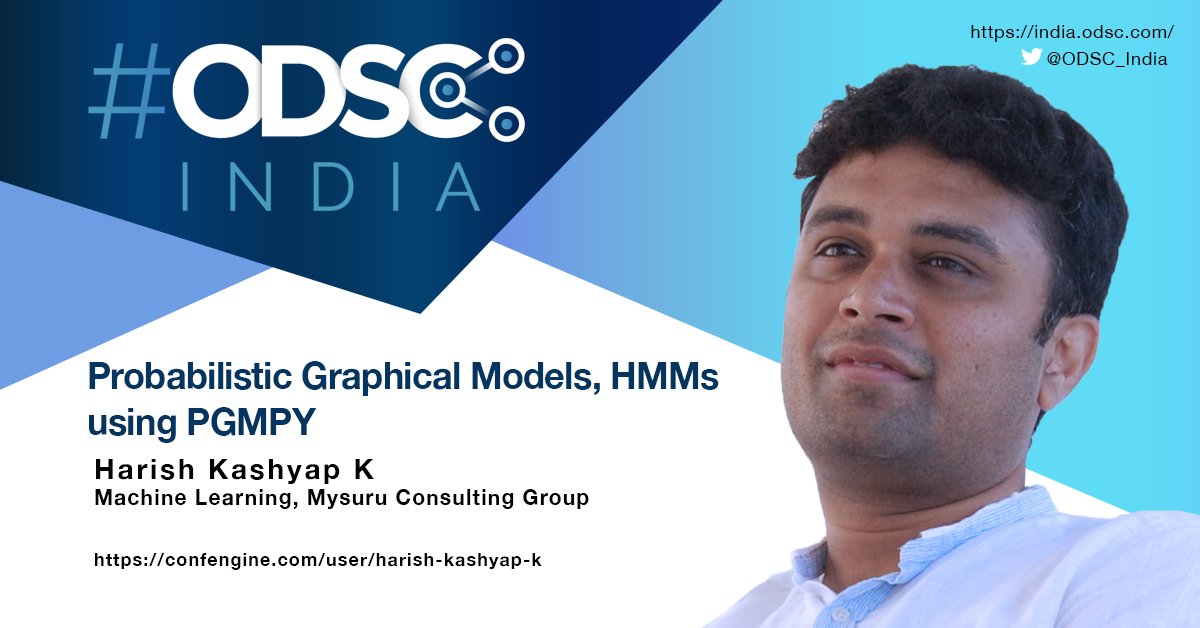 ODSC_India's tweet photo. Next speaker in the #KnowThySpeaker series is Harish Kashyap K.
Harish has several publications and patents filed in the areas of #ML.
He works on #AI R&D at Mysuru Consulting Group (MCG). Here he answers some questions we asked him.
https://t.co/3b12om6j7b
#PGMPY #ODSC_India https://t.co/PjXFSLhmbz