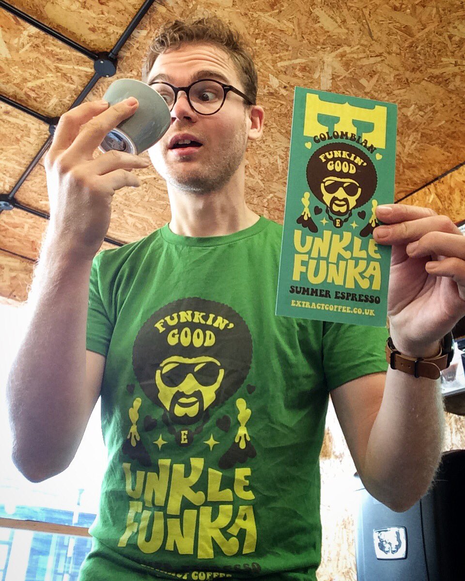 SheepCoffee's tweet photo. Time to keep summer going with the help of @extractcoffee This years #unklefunka really packs a punch 🥊 rich, complex and funky! https://t.co/91ADkVIAZd