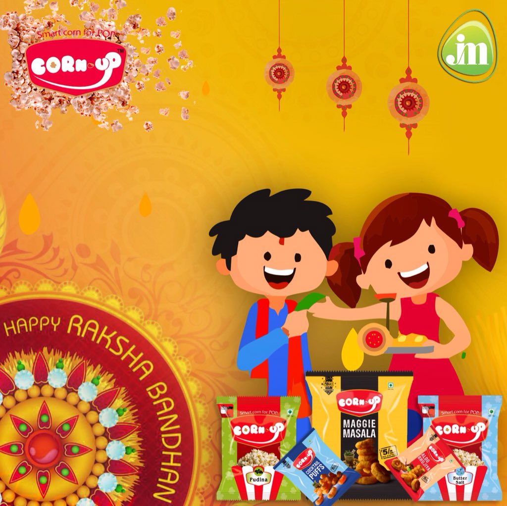 up_corn's tweet photo. HAPPY RAKSHA BANDHAN.
Make your day special with cornup.
Website : https://t.co/vDQFdfcyXv
Contact Number: +91 9898888738.
#chips #patatos #masala #india #surat #gujarat #snacks #rings #puffrings #cornup #krishbhog #krish #food #foodie #wafers #patatochips #independence #india https://t.co/MaqkLgHDGe