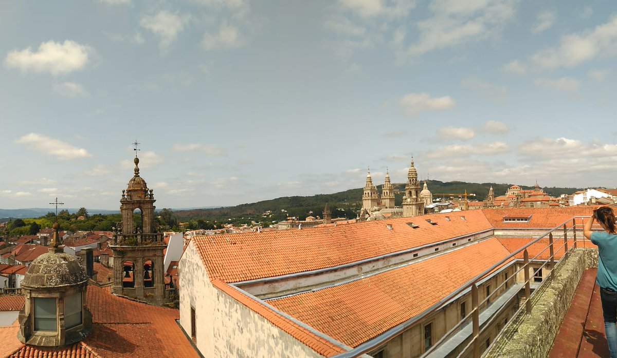 USC_SRE's tweet photo. Good morning! Don't miss the chance to discover @USC_SRE architectural, historic and artistic heritage Guided Tours! Further details by clicking 👉@visitasUSC #Compostela360 rooftop is open until September 1. https://t.co/XHfgc3JcRR