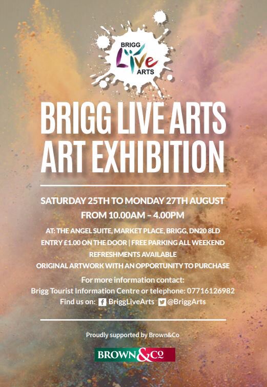#artexhibition #saleofart #teaandcakes. Pop into Brigg today for the last day of the exhibition. Well worth a visit. Great tea and cakes too🍷🍰🖼