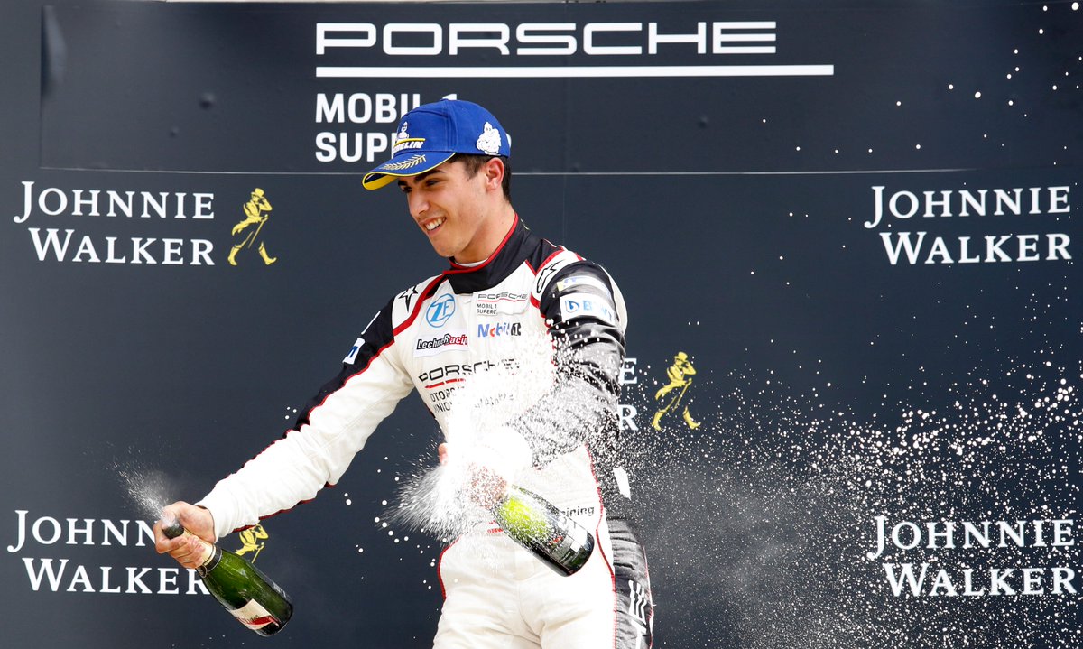 PorscheRaces's tweet image. #PorscheMobil1Supercup – Sending you #MondayMotivation with this pictures of #Porsche Junior @ThomasPreining! Top times in all practice sessions, pole position and a commanding lights-to-flag victory – it was a perfect weekend for the Austrian at @circuitspa