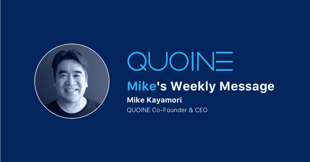 "We are putting the final touches to make sure that everything will be bug free and that we have a successful launch. Now the real work begins."

Check out <a href="/MikeKayamori/">Mike Kayamori</a>'s Weekly Message: bit.ly/2PGlgKb