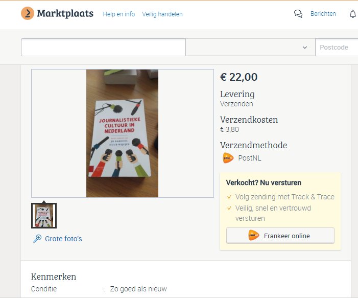 nienos14's tweet photo. Het boek is een paar maanden gebruikt/ het is zo goed als nieuw/ geen vlekken/vouwen. Het boek is voor eerstejaars studenten Journalistiek. Het originele boek kost 35,00 euro. https://t.co/mdQ3hQH5w5 https://t.co/ePYYmWMvYC