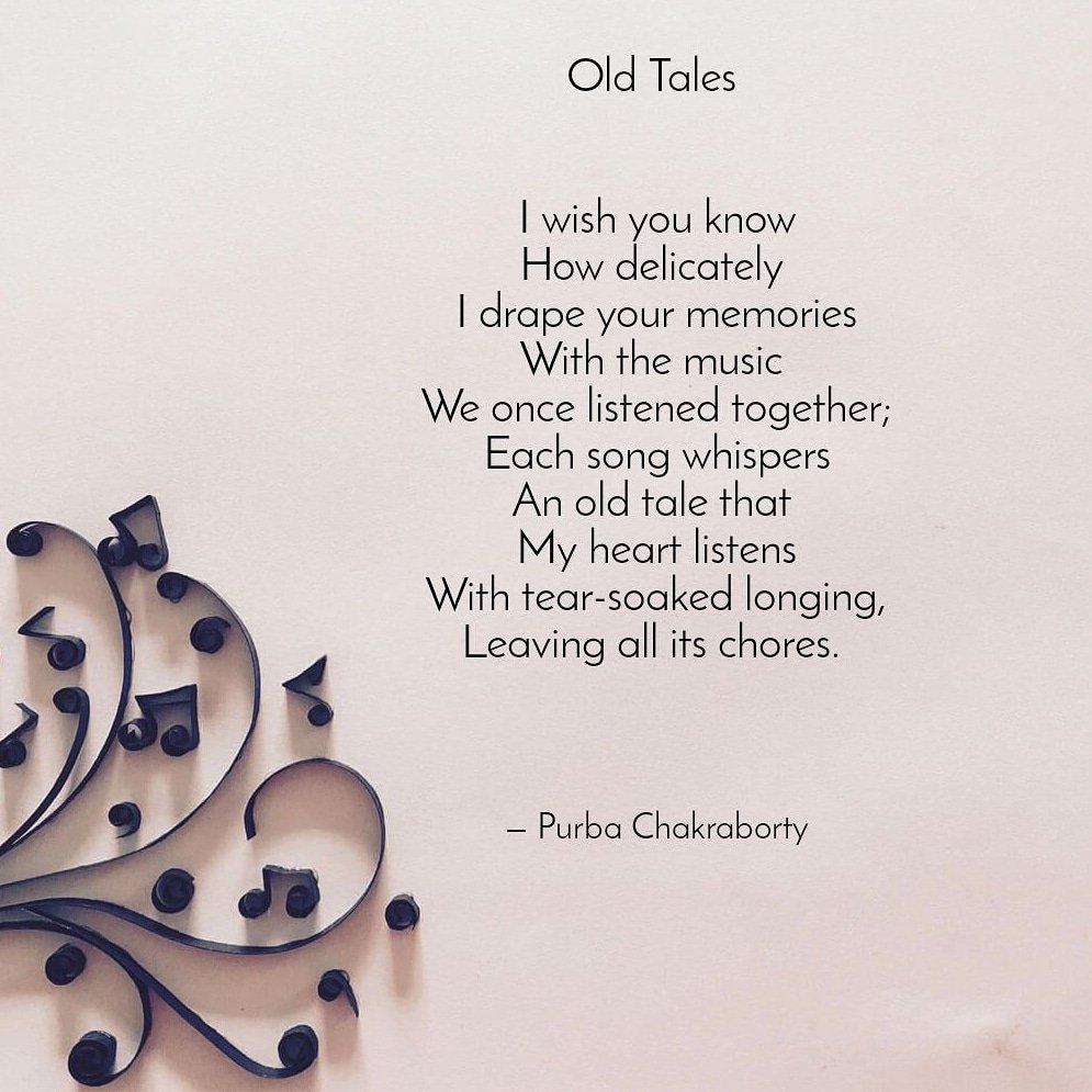 Manchali_Purba's tweet photo. Old Tales 🎧 🎼 💕
#poetry #poem #amwriting #love https://t.co/jyWXqQ4qBT